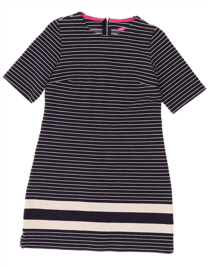 Vestido básico feminino Joules UK 12 médio azul marinho listrado náutico
