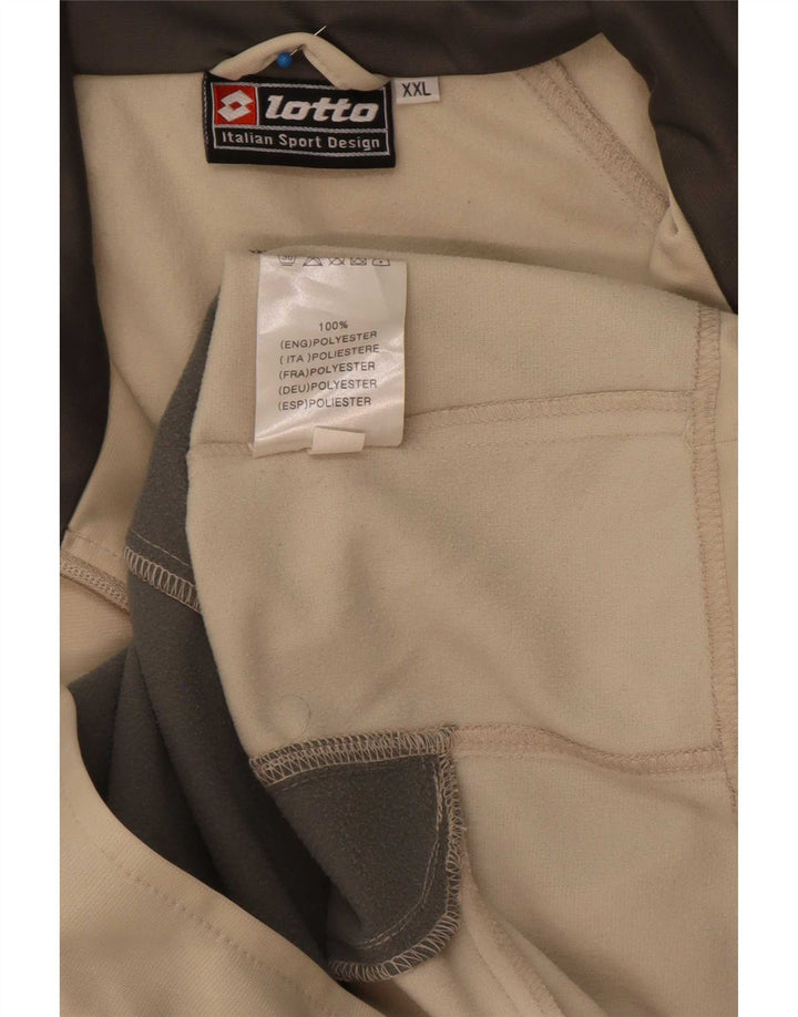 Lotto Mens Treino Top Jaqueta 2XL Poliéster Colourblock Bege