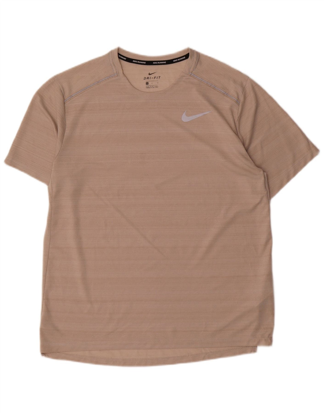 Camiseta masculina Nike Dri Fit grande poliéster listrado rosa