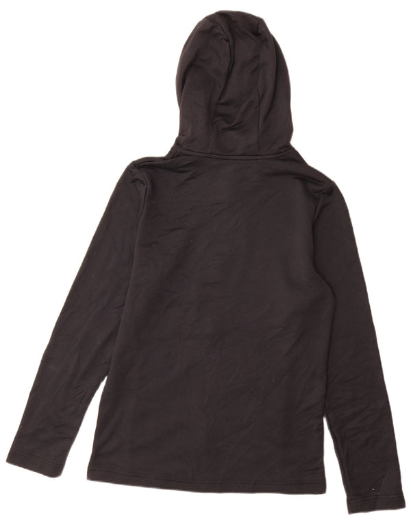 Suéter masculino com capuz e zíper Under Armour pequeno poliéster preto