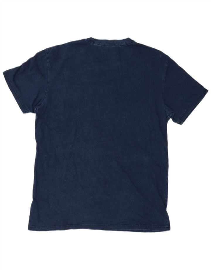 Camiseta masculina SUPERDRY grande algodão azul marinho