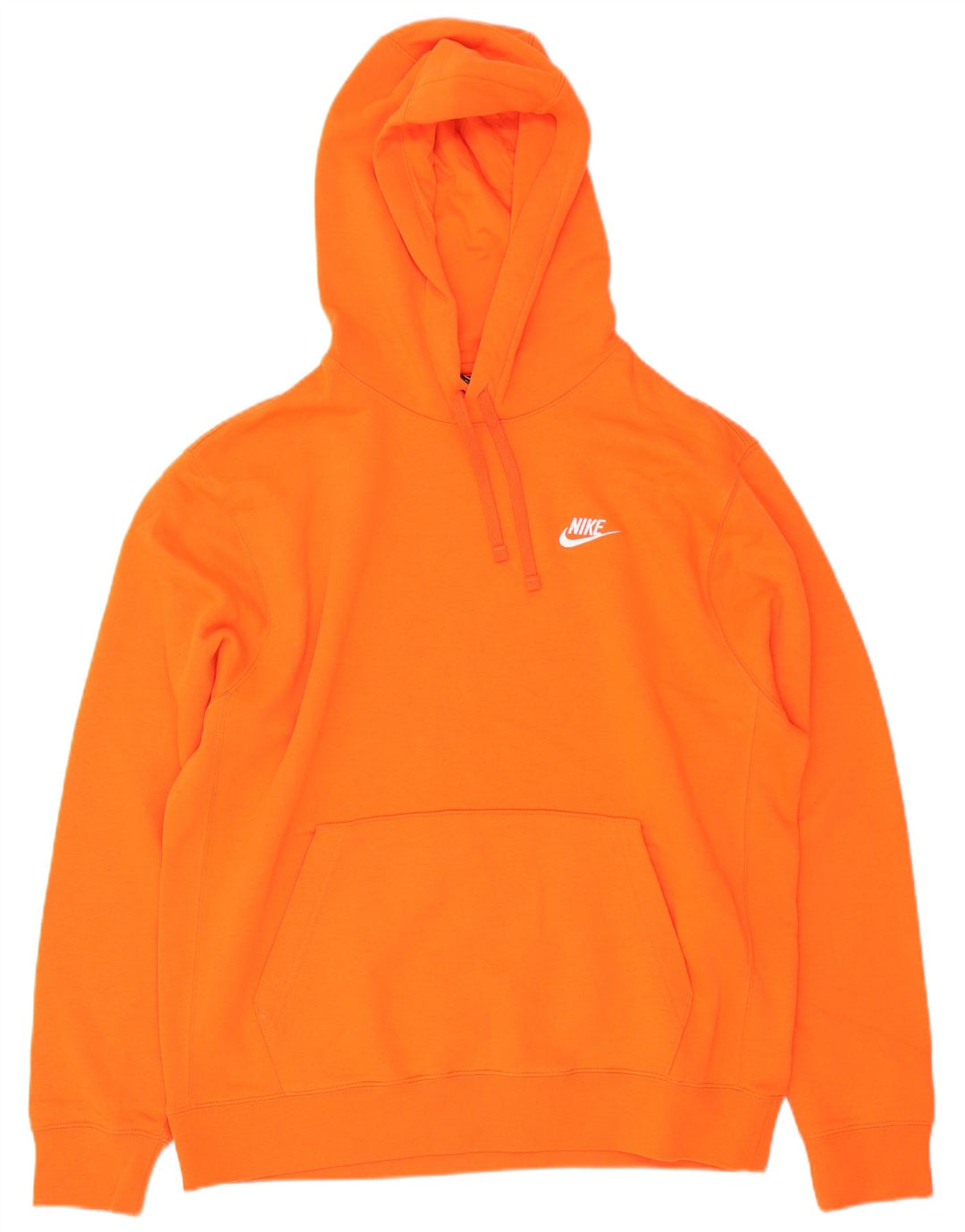 Nike Mens Hoodie Jumper Grande Algodão Laranja