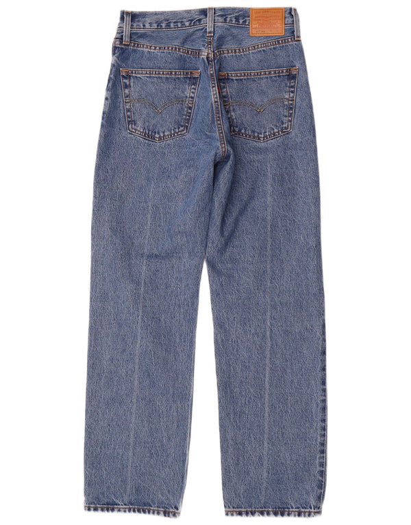 Calça jeans feminina Levi's 501 Straight W26 L30 azul algodão anos 90