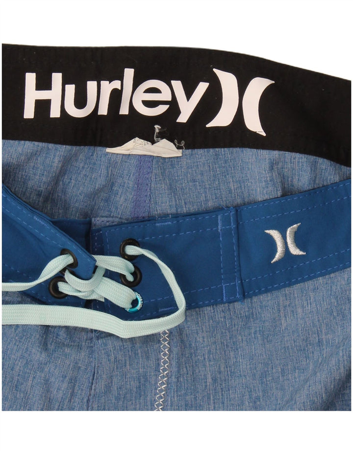 Shorts de natação masculino Harley médio azul colorblock