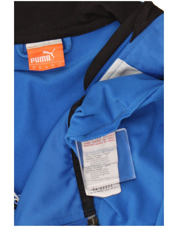 Puma Mens Tracksuit Top Jacket Médio Azul Colourblock Poliéster