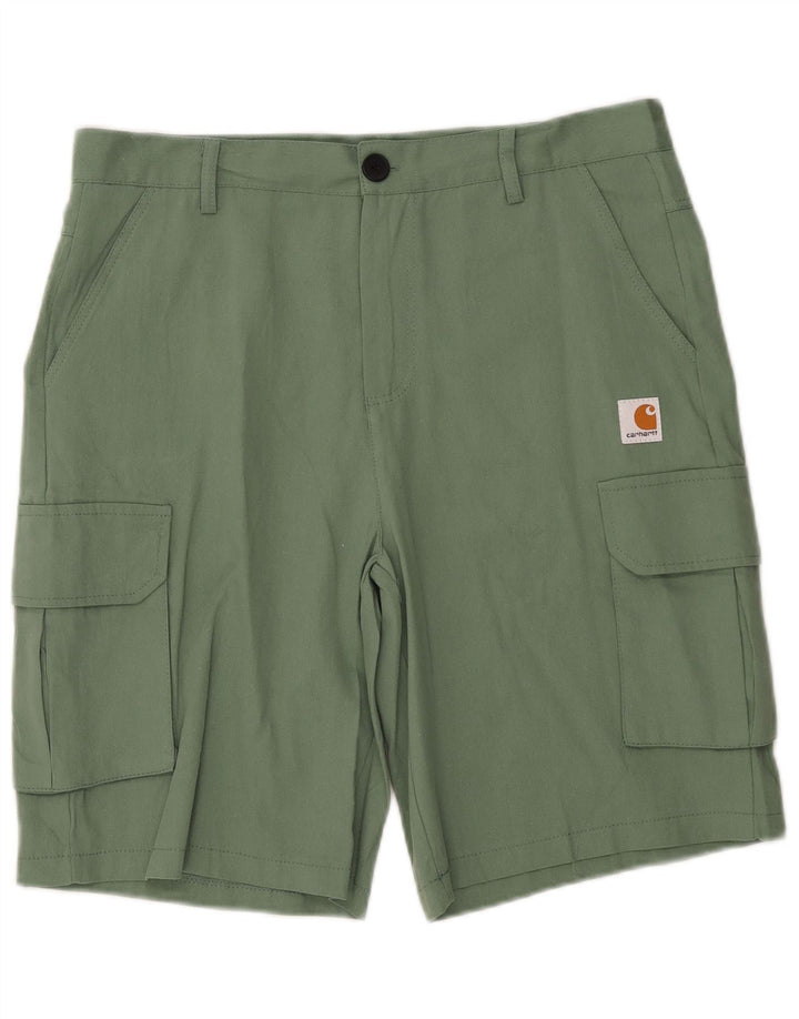 Carhartt Mens Cargo Shorts Médio W32 Verde
