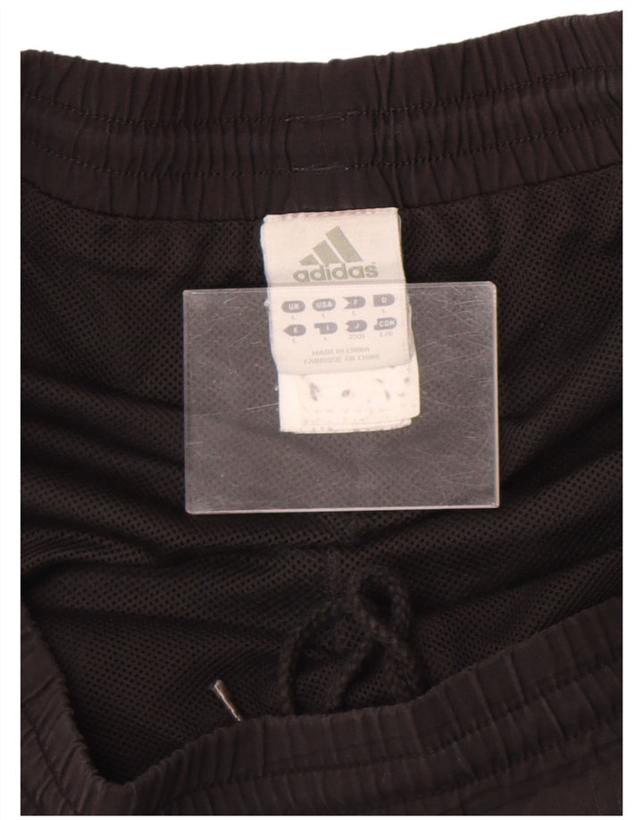 Shorts esportivos masculinos Adidas grande poliéster preto