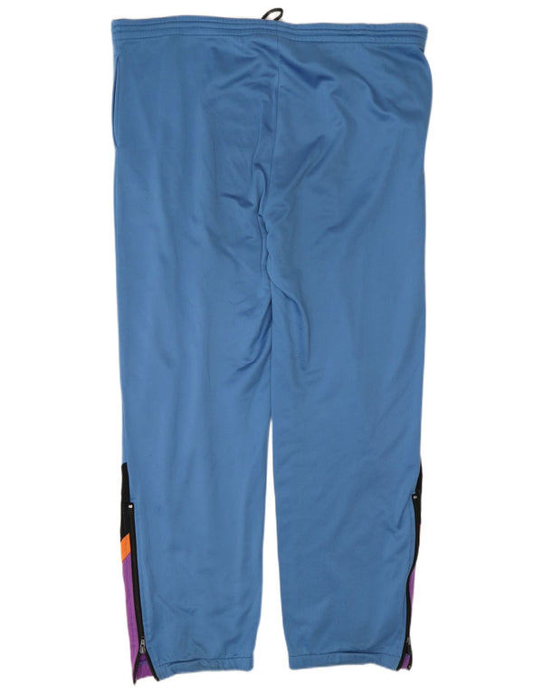 Calça de treino masculina Reebok grande azul colorblock poliéster