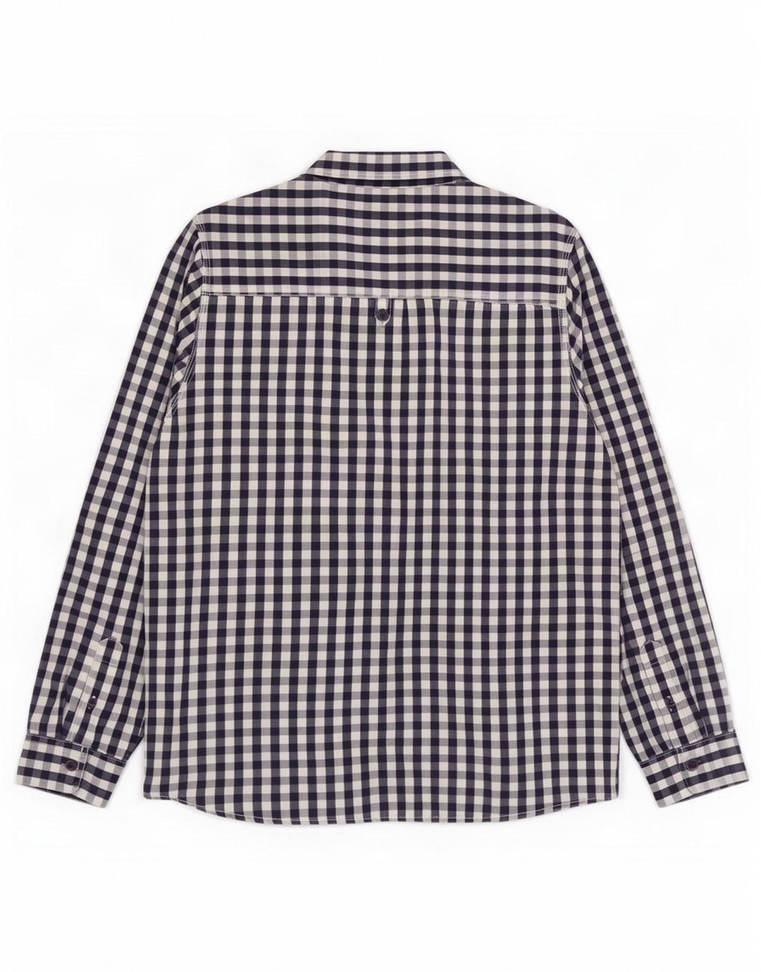 Camisa masculina Weird Fish XL azul marinho algodão guingão