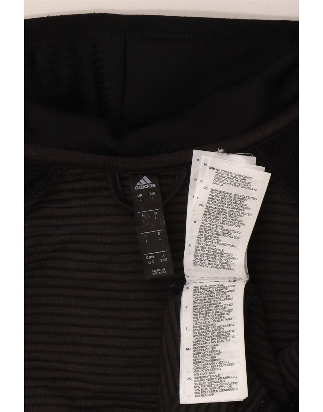 Adidas masculino com capuz jaqueta superior grande poliéster preto