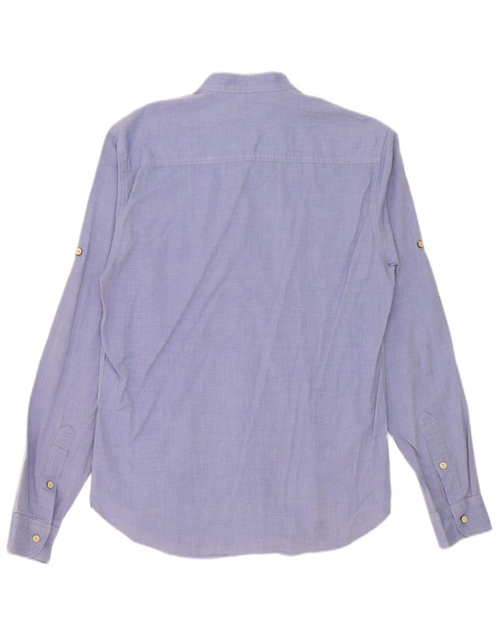 Camisa masculina Jack & Jones azul médio
