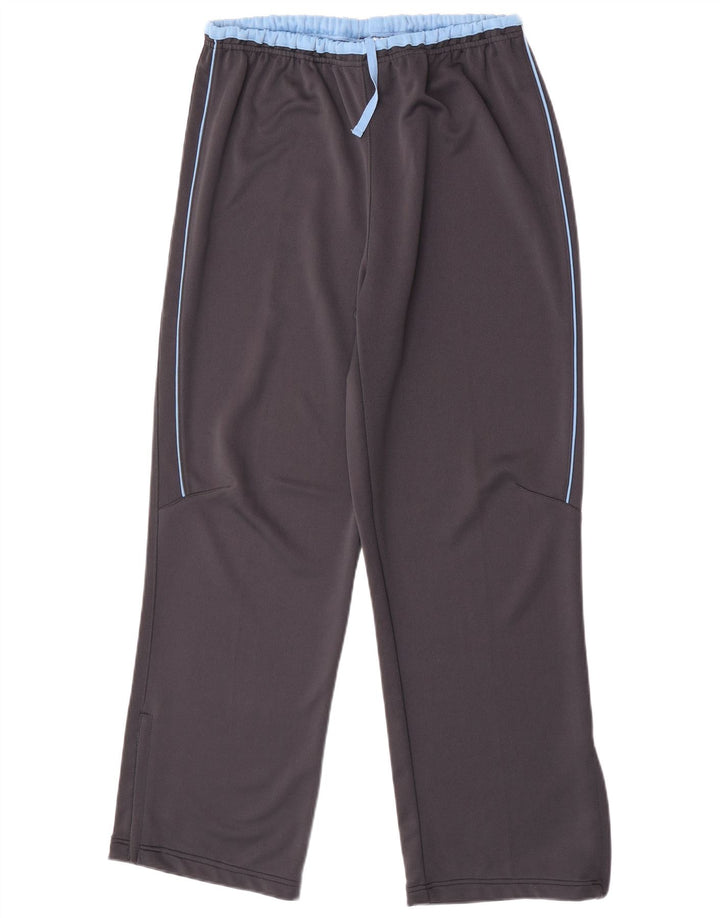 Calça de treino feminina Lotto UK 14 grande poliéster cinza
