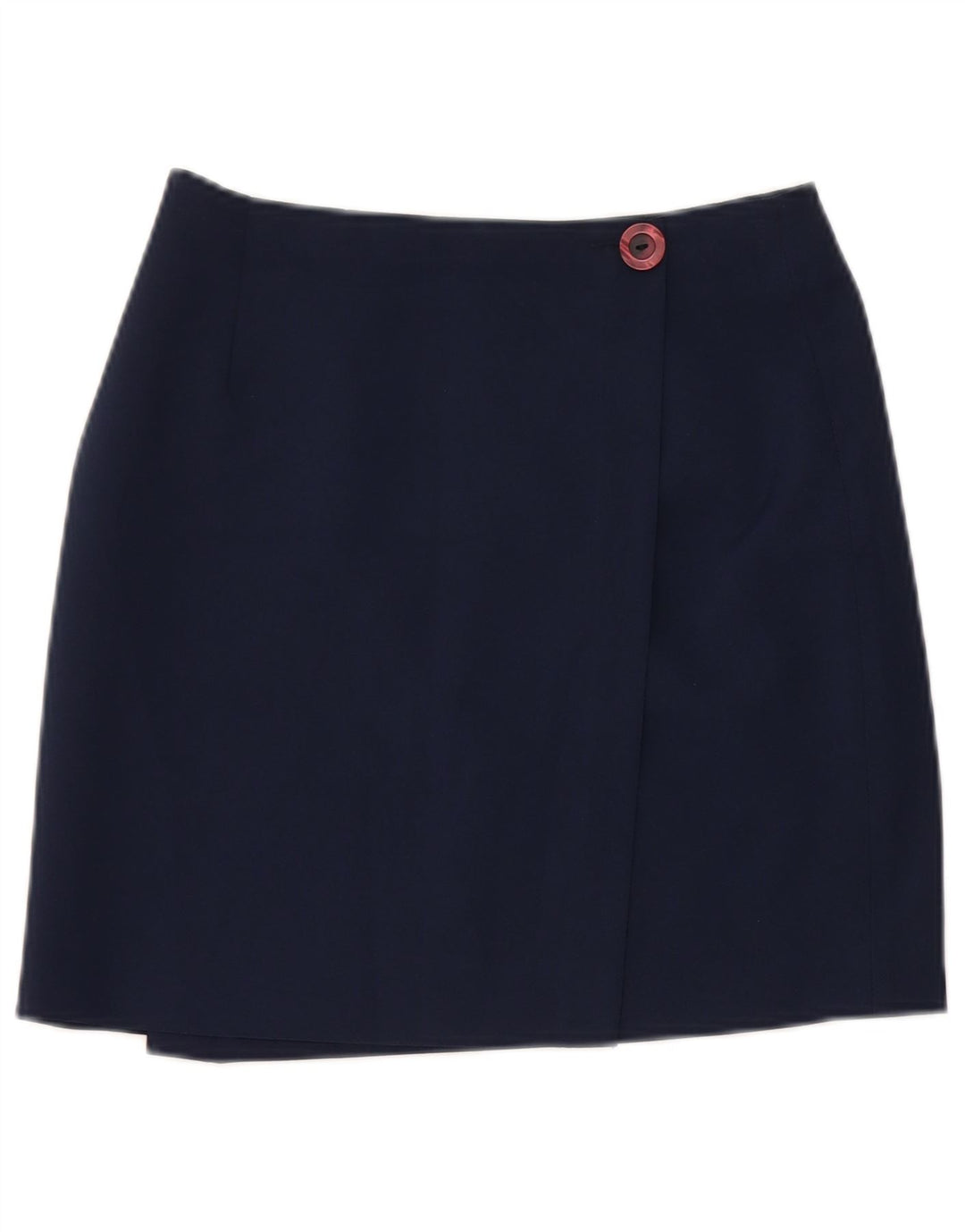 Mini saia envoltória feminina vintage W26 pequena azul marinho