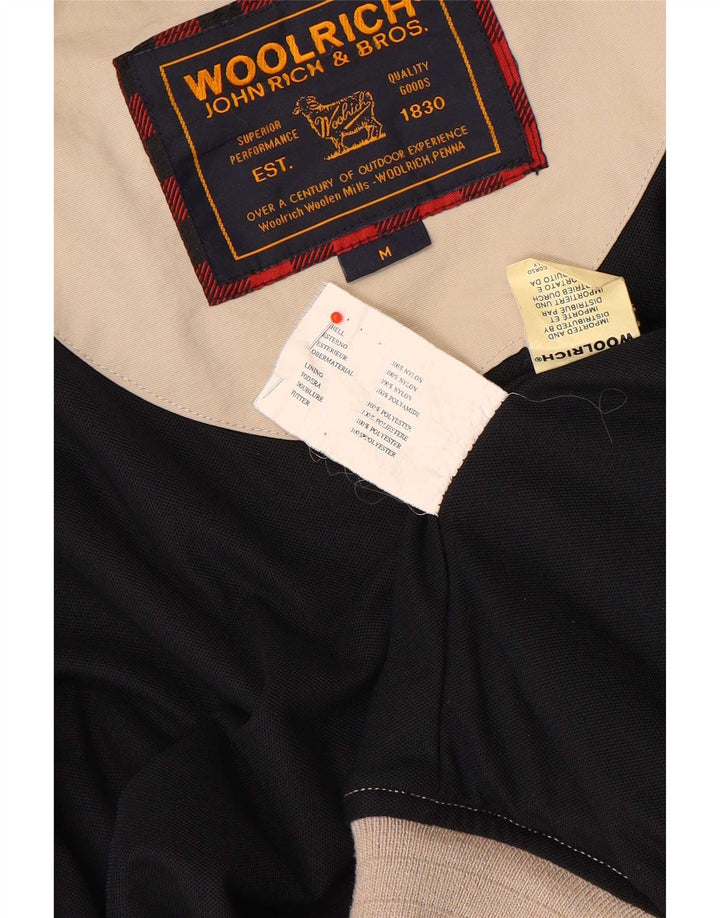 Jaqueta bomber masculina Woolrich UK 38 nylon bege médio