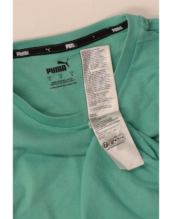 Puma Camiseta Masculina Top Pequeno Algodão Verde