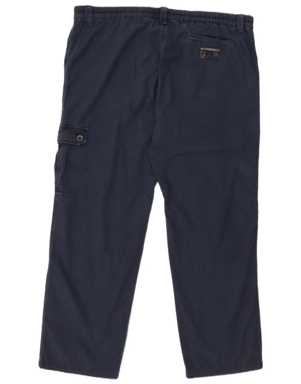 Calça cargo reta masculina Think Pink W42 L31 algodão azul marinho