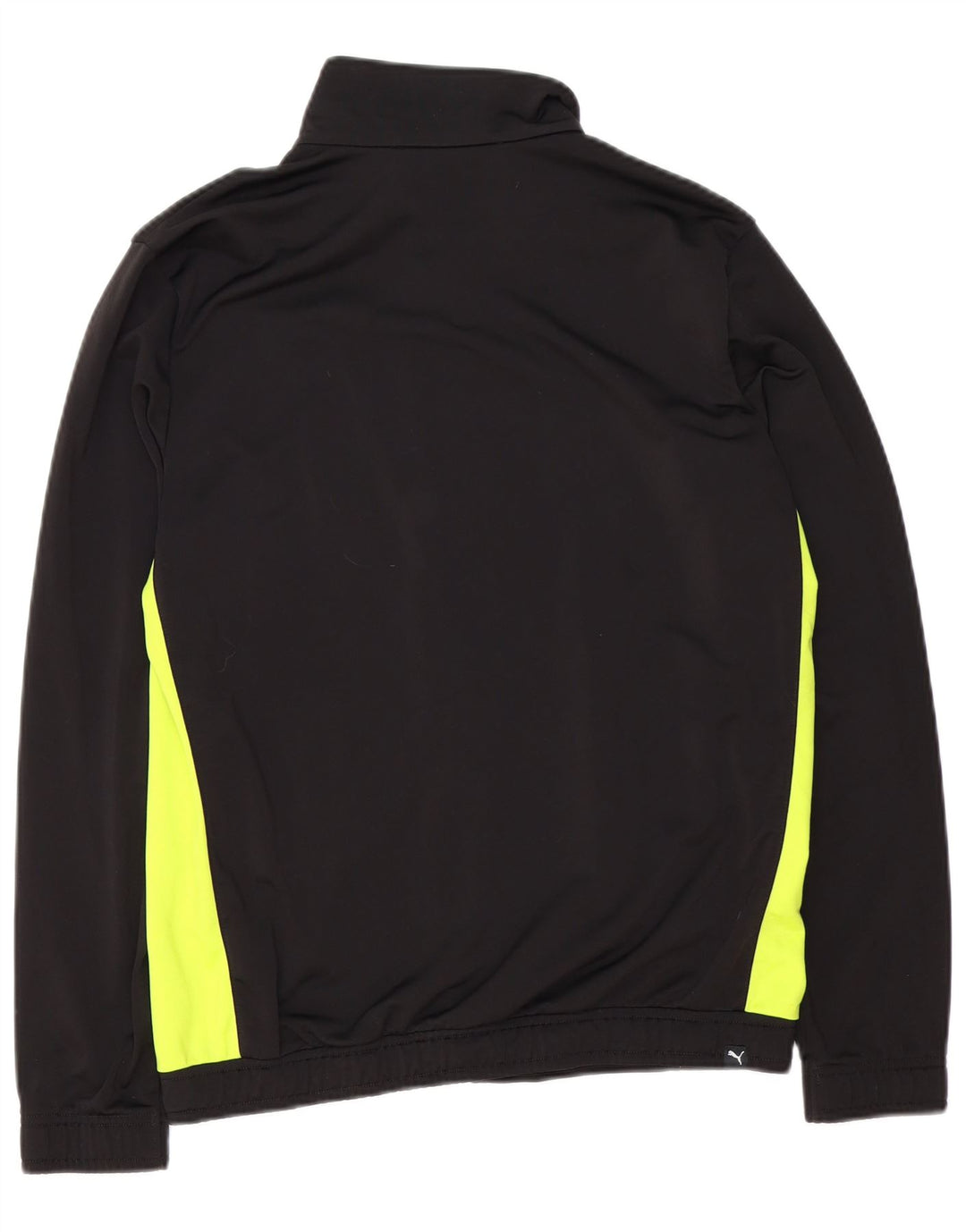 Puma Mens Graphic Tracksuit Top Jacket Pequeno Preto Colorblock Poliéster