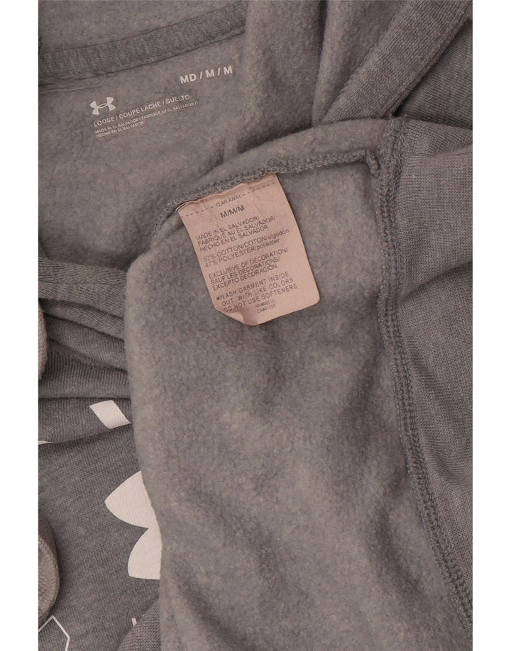 Under Armour Mens Nevada Graphic Hoodie Jumper Médio Algodão Cinza