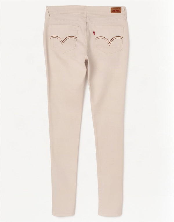Calça jeans feminina Levi's 535 skinny W32 L32 branca