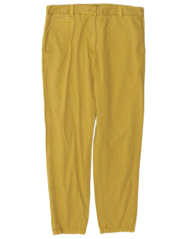 Calça Chino Feminina Marks & Spencer Slim UK 10 Pequeno W32 L27 Amarelo