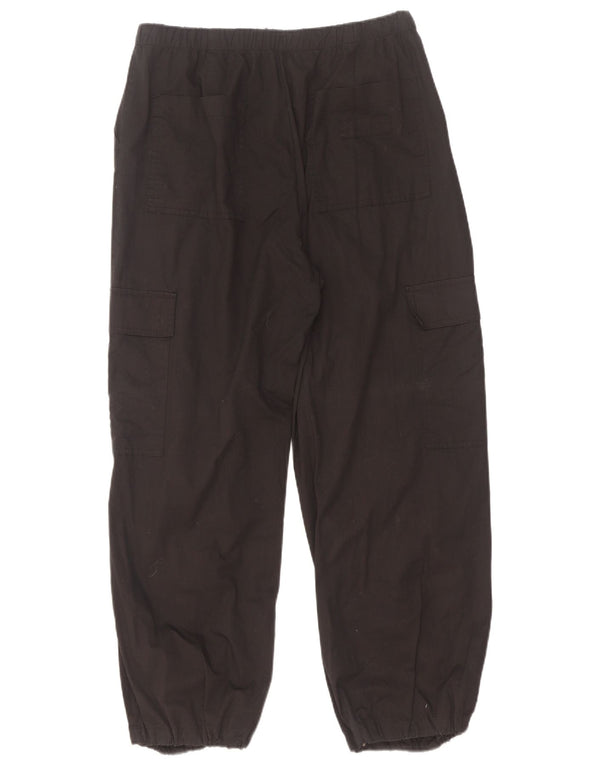 Calça jogger feminina Zara Cargo pequena W28 L27 algodão preto