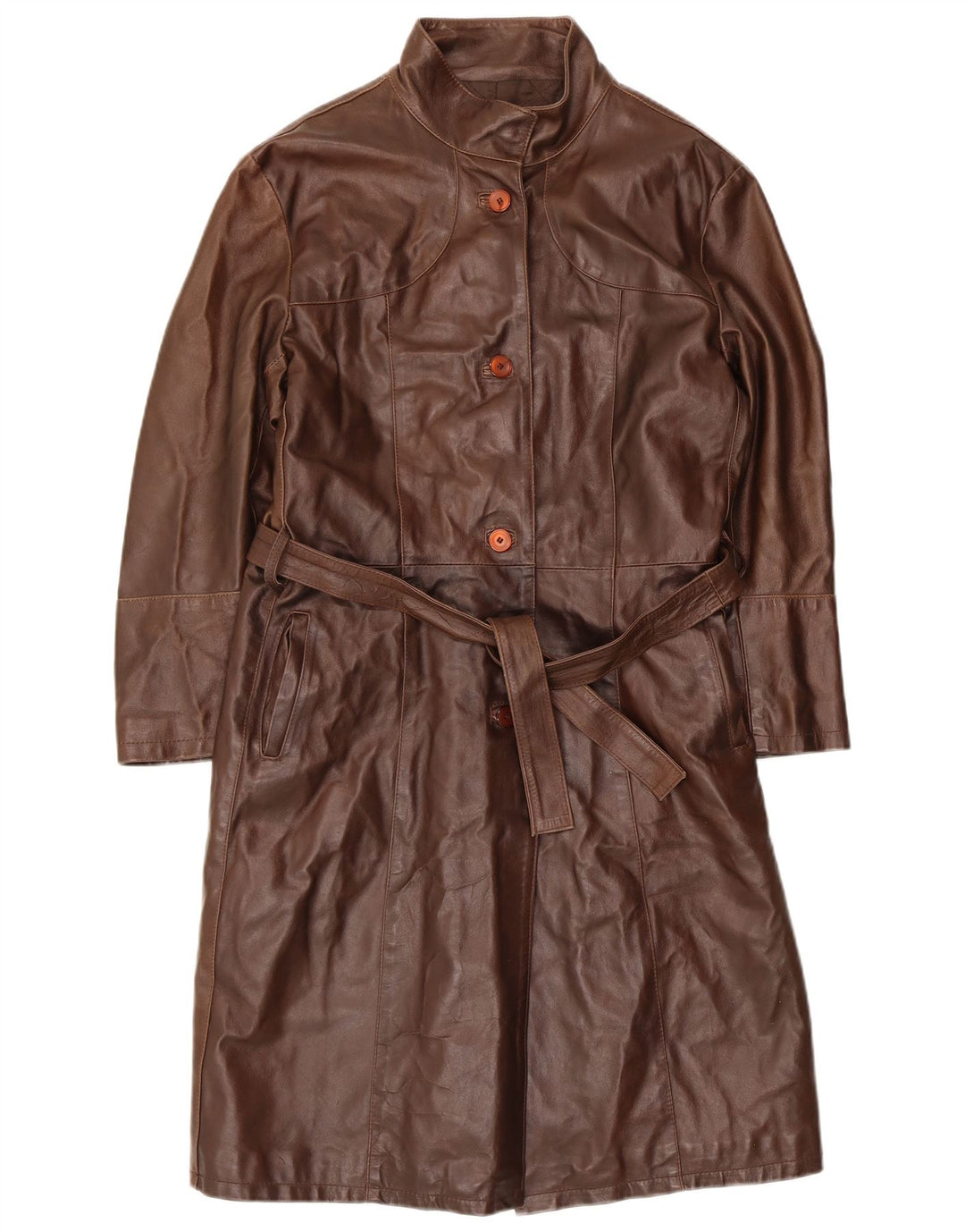 Casaco de couro feminino Masterpelle IT 48 XL marrom
