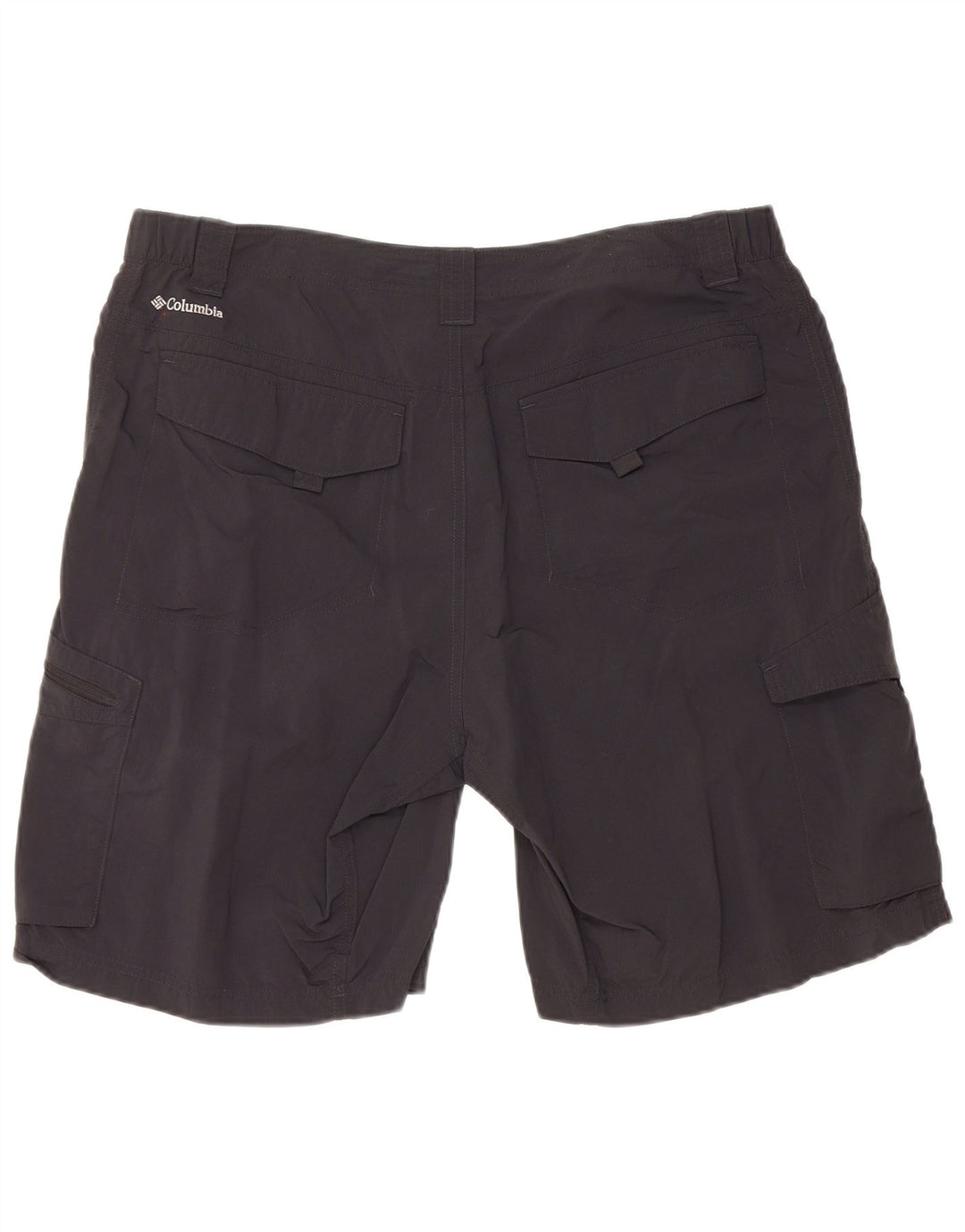 COLUMBIA Mens Omni-Shade Cargo Shorts W36 Grande Nylon Preto