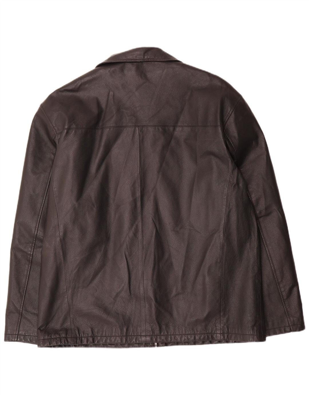 Jaqueta de couro masculina Angelo Litrico UK 42 XL preta