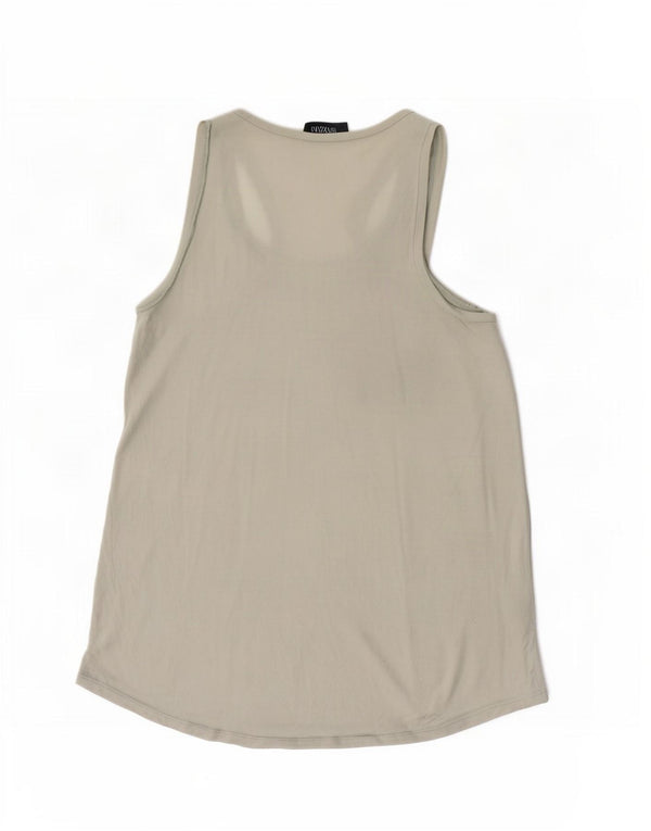 Colete feminino Max & Co. Top UK 12 viscose cinza médio