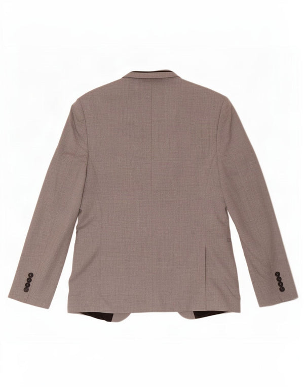 Jaqueta blazer masculina Zara com 1 botão EU 48 cinza médio