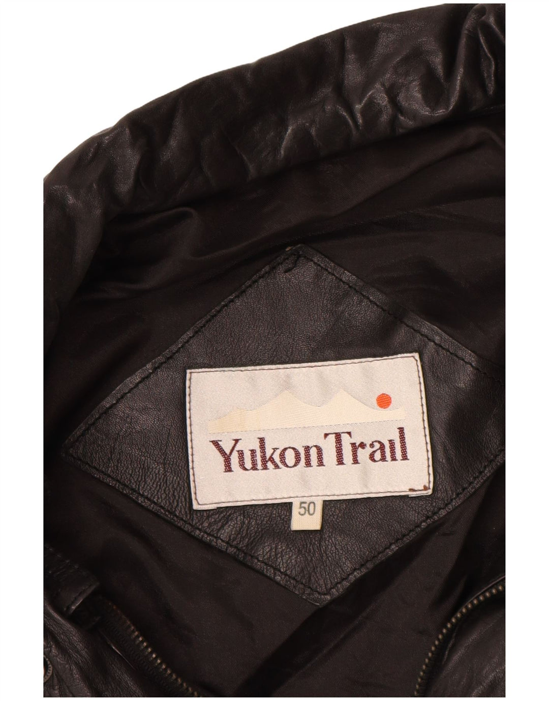 Jaqueta de couro masculina Yukon Trail IT 50 grande preta
