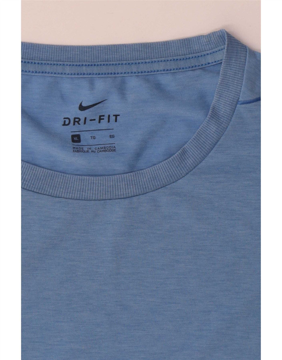 Camiseta Nike Masculina Dri Fit Top XL Azul Poliéster