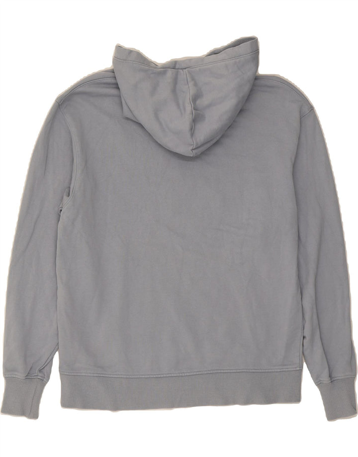 CALVIN KLEIN JEANS Mens Graphic Hoodie Jumper Small Blue Cotton Vintage Calvin Klein Jeans and Second-Hand Calvin Klein Jeans from Messina Hembry 