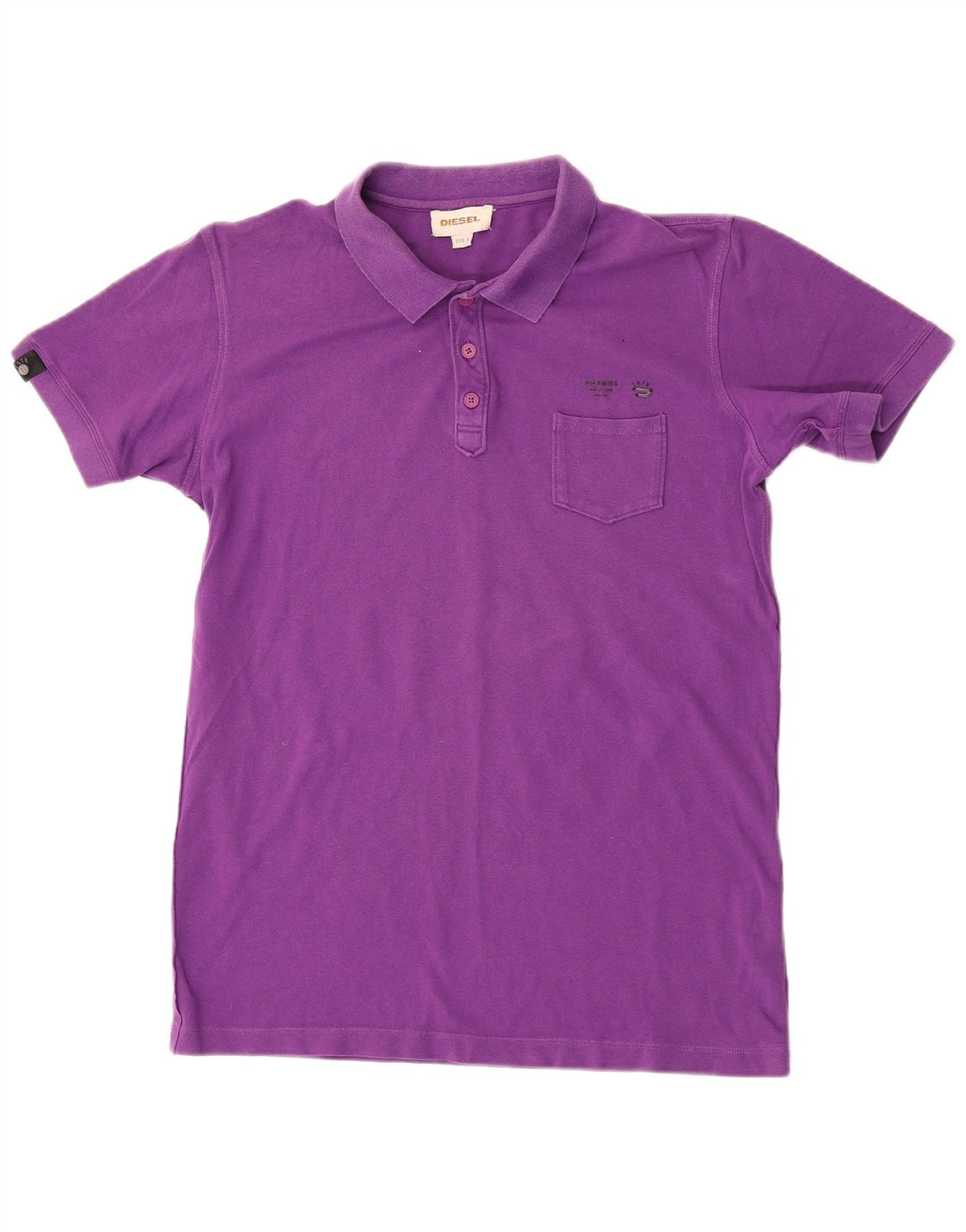 Camisa polo masculina Diesel grande algodão roxo