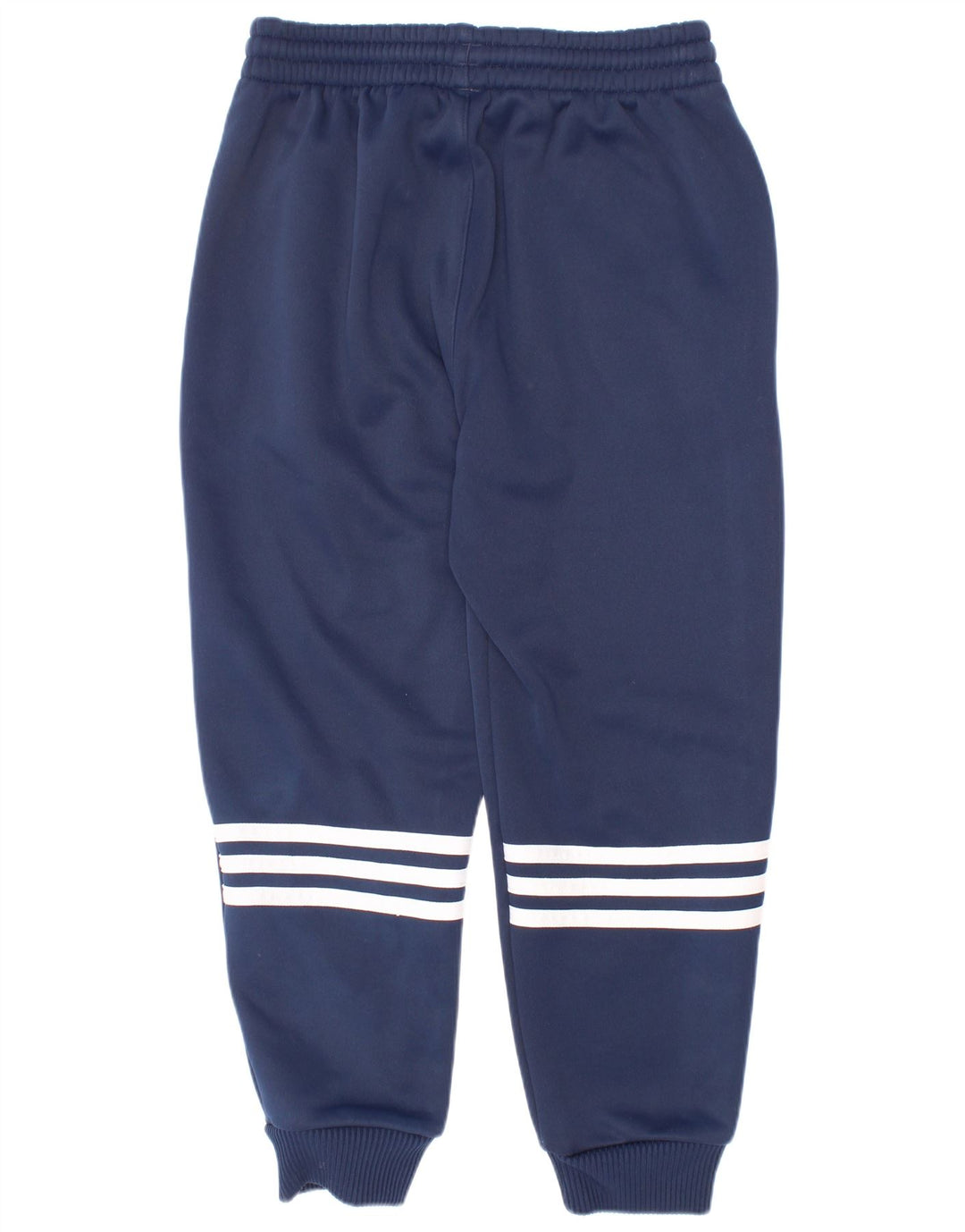 Adidas meninos calças de treino joggers 6-7 anos azul marinho poliéster