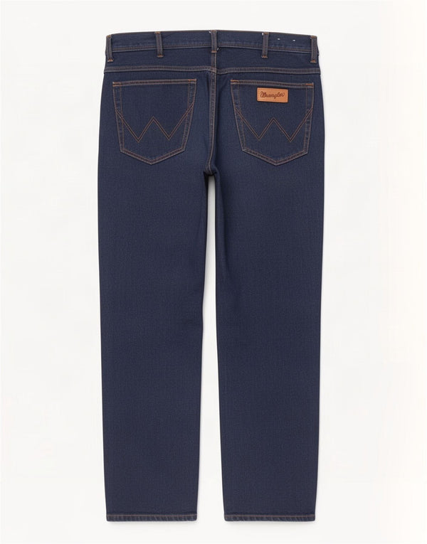 Wrangler Masculino Texas Straight Jeans W40 L30 Azul Marinho Algodão