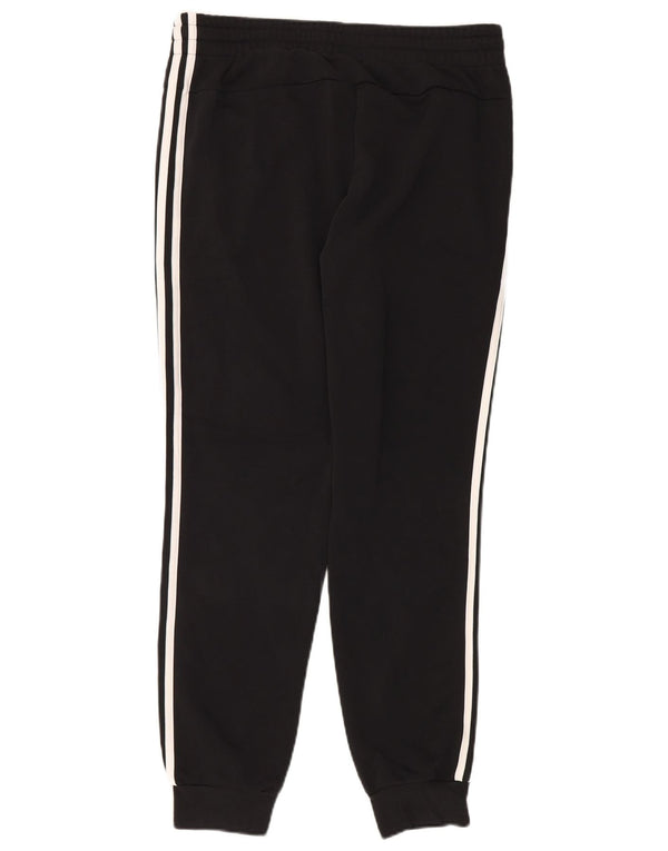 Calça de treino feminina Adidas Joggers UK 16/18 grande algodão preto