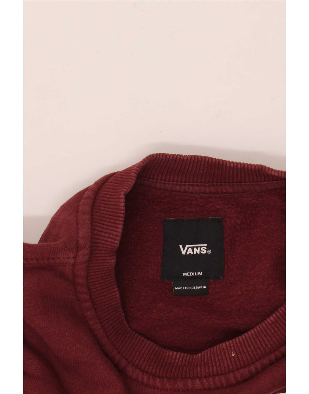 Vans Mens Graphic Moletom Jumper Médio Borgonha