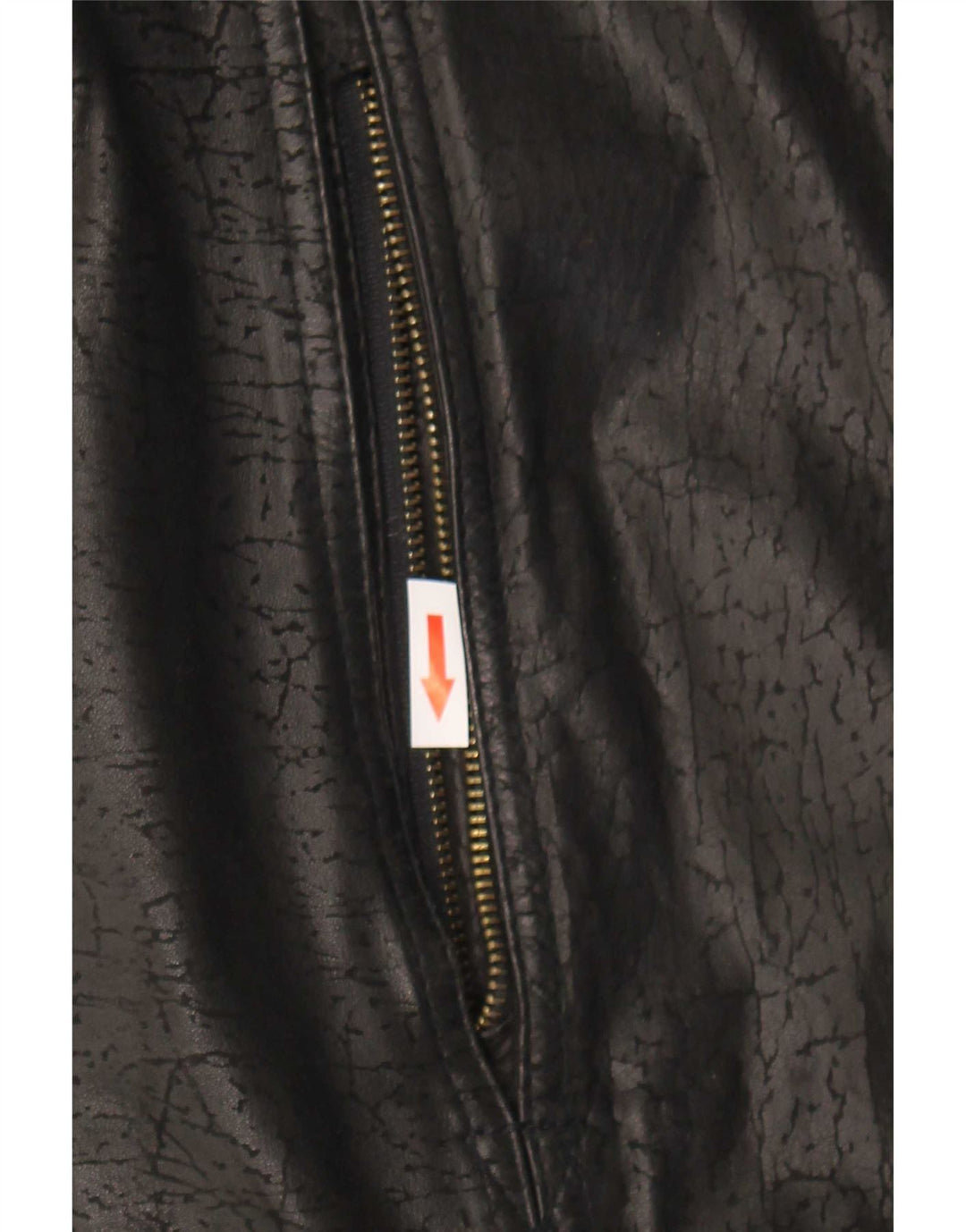 Jaqueta de couro masculina vintage IT 52 XL preta