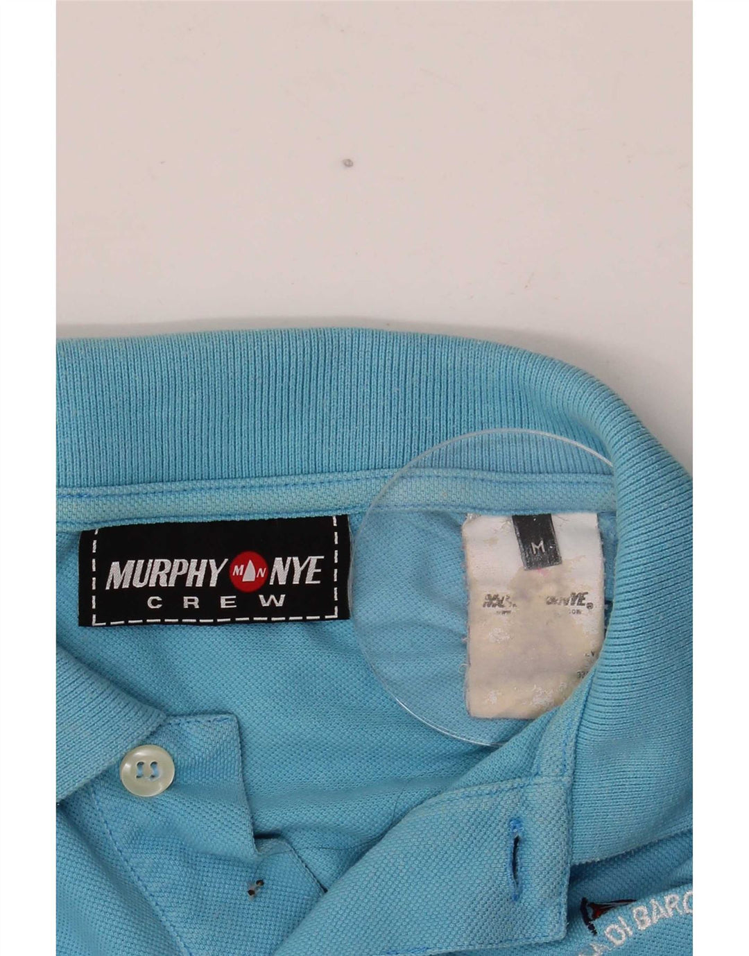 Camisa pólo gráfica masculina Murphy & Nye azul médio