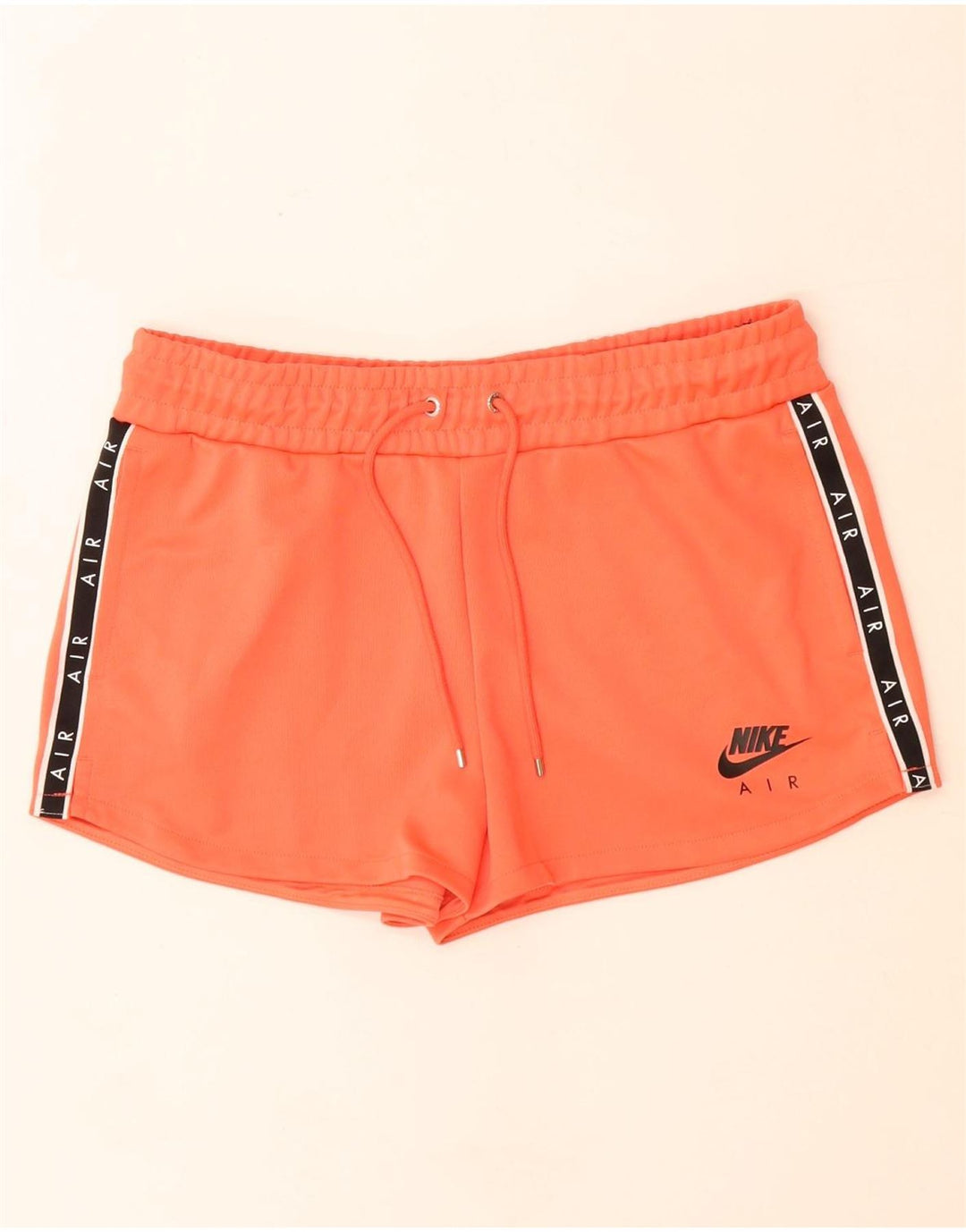 Shorts esportivos gráficos femininos Nike UK 14 médio laranja poliéster