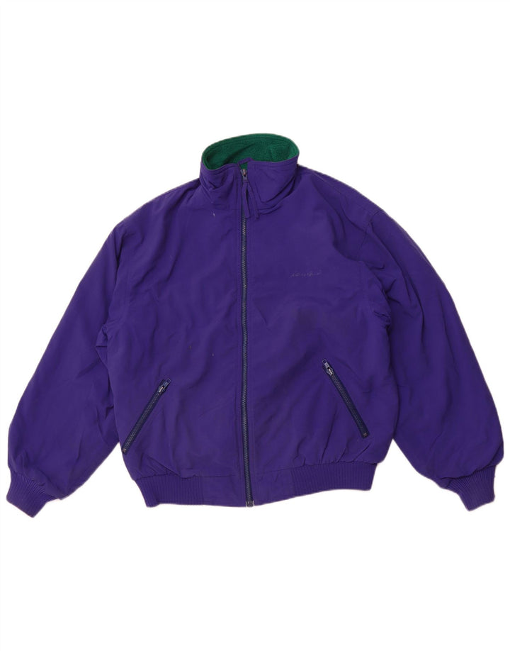 Jaqueta bomber feminina EDDIE BAUER UK 14 nylon roxo médio
