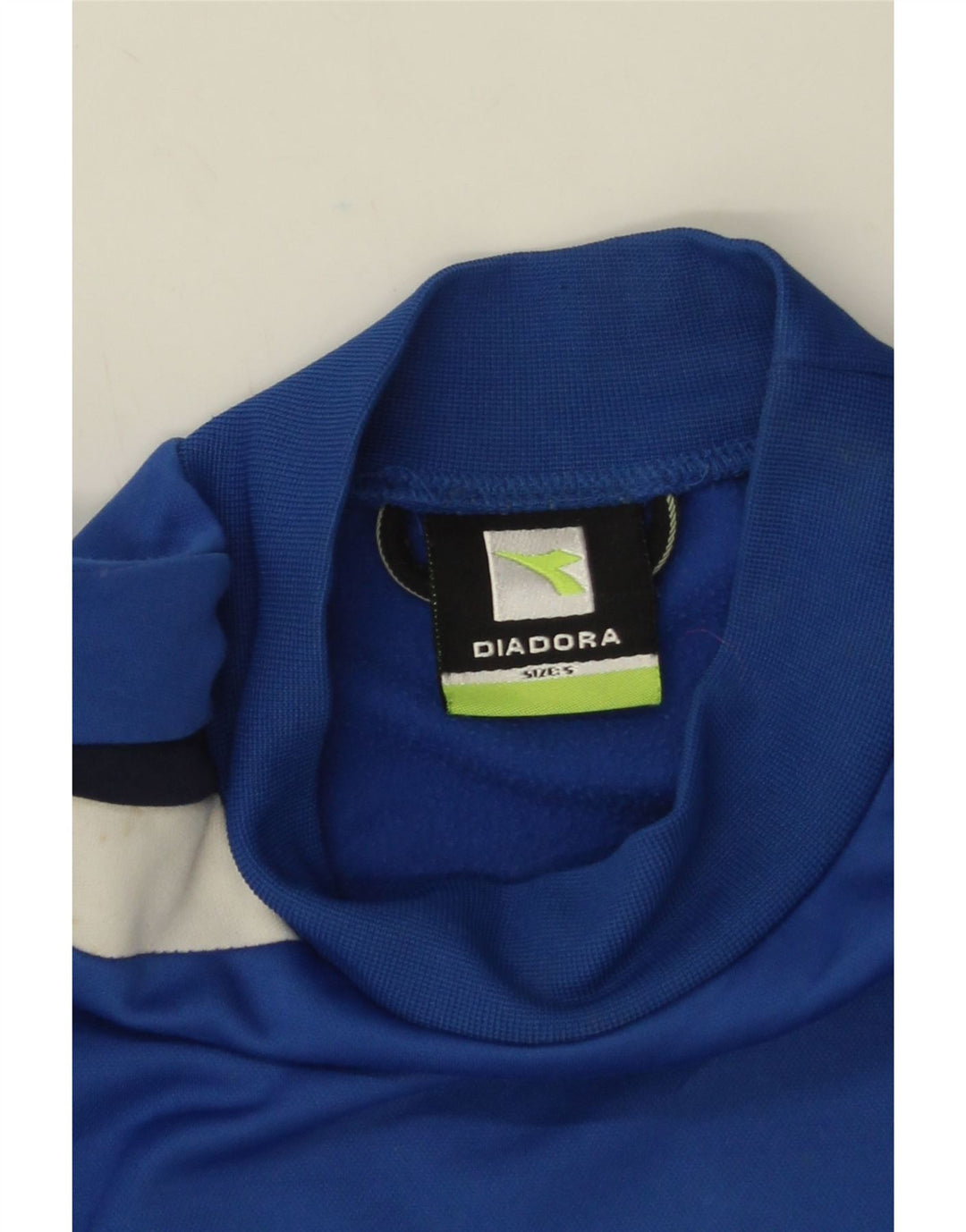 Diadora Mens Moletom Jumper Pequeno Azul Colorblock Poliéster