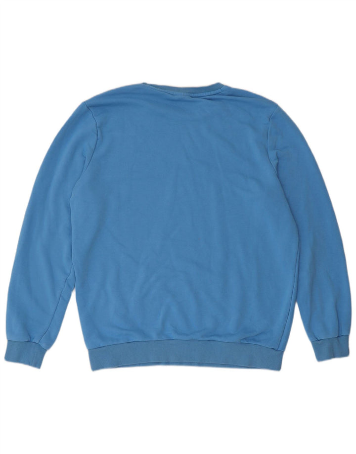 Puma moletom masculino jumper médio azul algodão