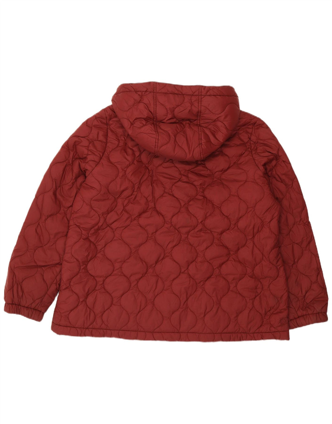 Jaqueta acolchoada com capuz feminina FAT FACE UK 20 2XL poliéster cor de vinho