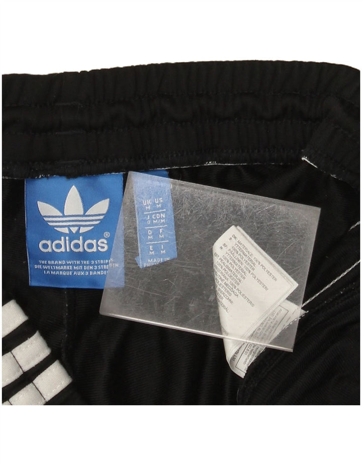 Calças de treino masculinas ADIDAS poliéster preto médio