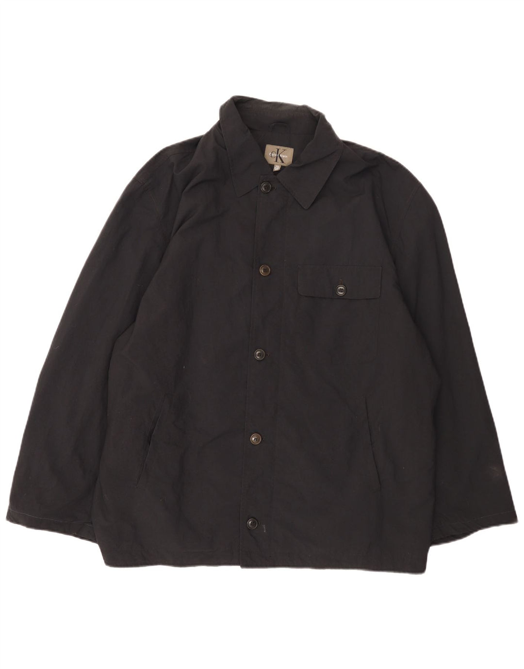 Jaqueta corta-vento masculina Calvin Klein UK 44 2XL preta