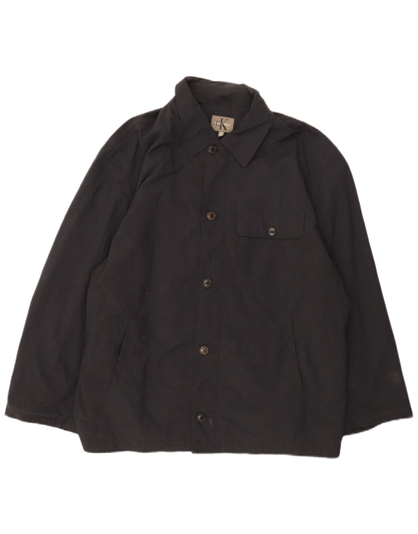Jaqueta corta-vento masculina Calvin Klein UK 44 2XL preta