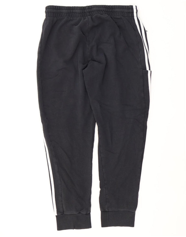 Calças de treino masculinas Adidas Joggers grandes de algodão preto