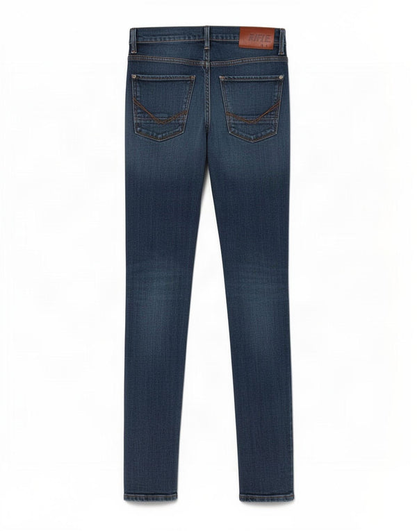 Rifle Mens Skinny Jeans W27 L33 Blue Cotton